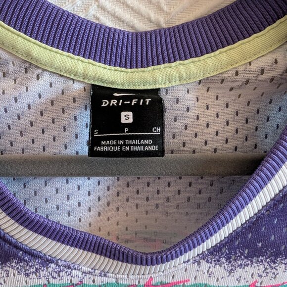 Nike Stories Retro Basketball Jersey 90s Purple Pink Men's Small Athletic Sporty - Picture 7 of 9